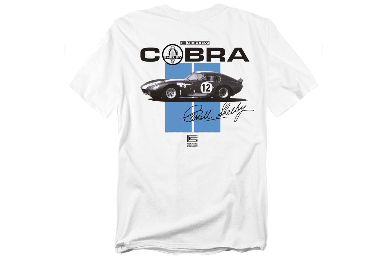 Men's Shelby Cobra Racing Stripes Back T-Shirt
