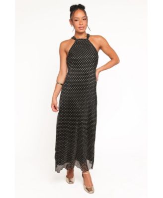 Women's Melody Plisse Halter Maxi Dress