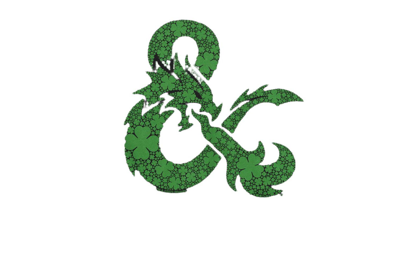 Men's Dungeons And Dragons St. Patrick's Day Shamrock Logo T-Shirt