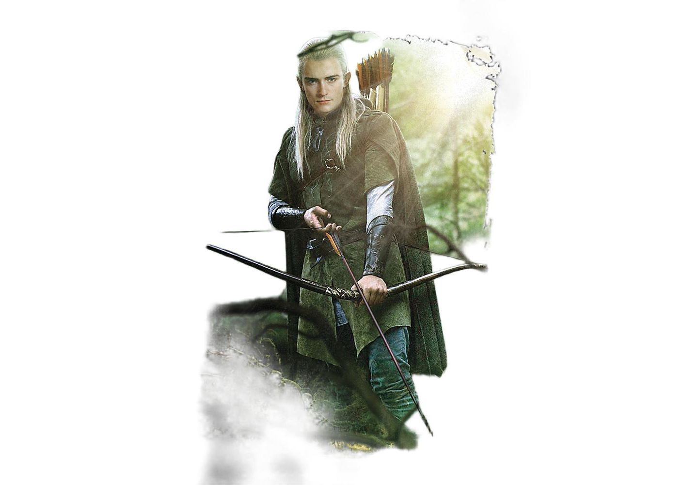 Мужская футболка Lord Of The Rings The Legolas, цвет: Чёрный — фото 2