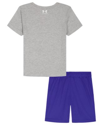 Boys' Toddler 2T-4T UA Flag Logo T-Shirt and Shorts, 2-Piece Set