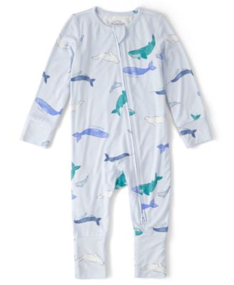 PurelySoft by Carter’s Baby Boys' Whale 2-Way Zip Snug Fit Sleep & Play Pajamas
