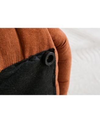 Ottoman Vanity Stool Knotted Chenille Fabric, Modern, Stylish