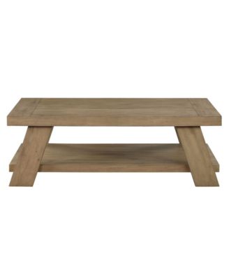 Ebony 55" Wood Coffee Table