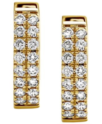 Diamond Huggie Earrings (1/3 ct. t.w.) in 14k Yellow Gold