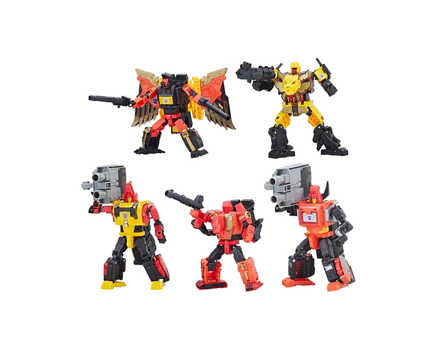 Детский игровой набор Transformers Predaking Combiner Team Power of the Primes 5-Piece Playset, Ages 11+ — фото 2