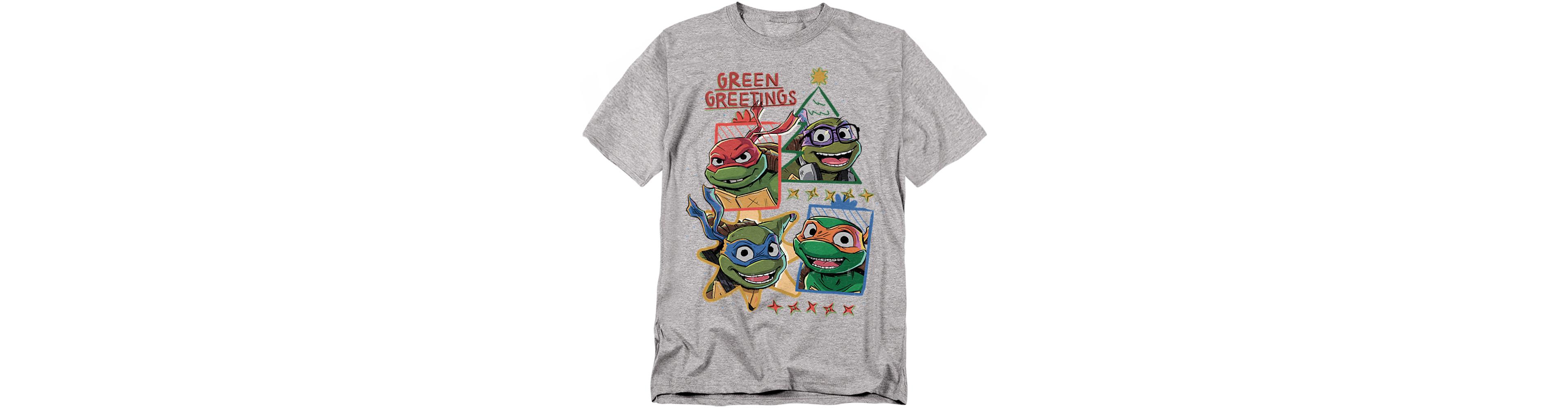 Teenage Mutant Ninja Turtles Men's Mayhem Christmas Greetings T-Shirt