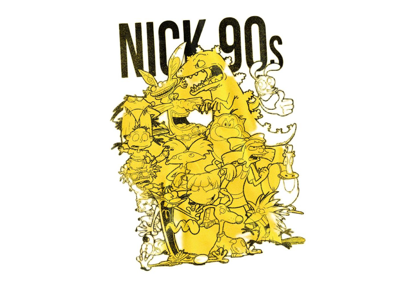 Мужская футболка Logovision Nickelodeon 90S Nick 90S, цвет: Жёлтый — фото 3