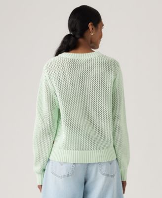 Women's Gaelle Long-Sleeve Crochet Pull-On Sweater