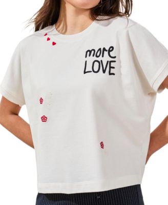 Women's Crew Neck Cap-Sleeve Top