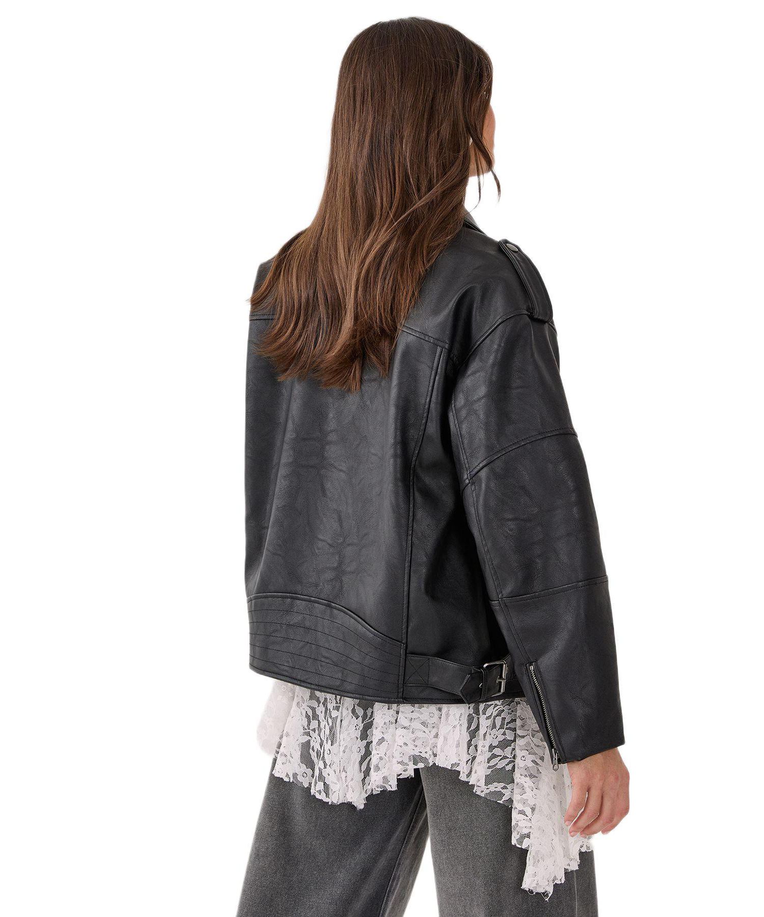 Women's Faux Leather Biker Jacket