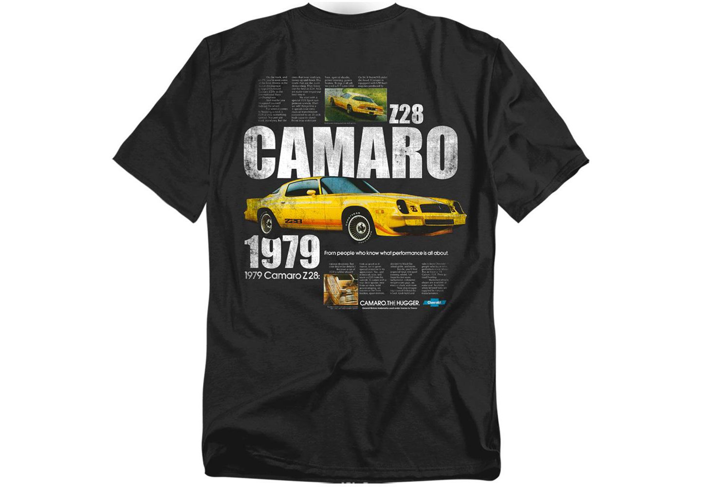 Мужская футболка Corvette Chevrolet Camaro Z28 Back, цвет: Чёрный — фото 3