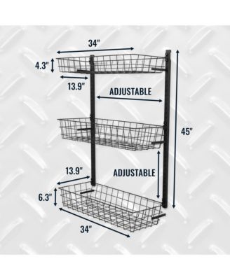 Adjustable G Basket Wall Storage System