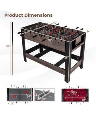 49" Combo Game Table with Pool Billiards