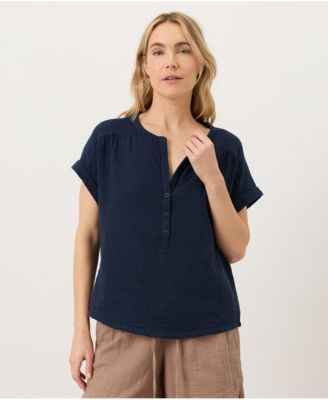 Women's Cotton Coastal Double Gauze Popover
