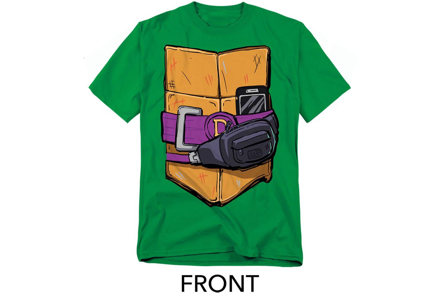 Men's Mayhem Donatello Shell Front Back T-Shirt