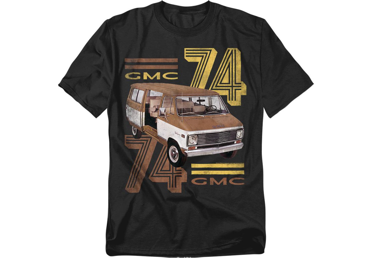Мужская футболка Logovision GMC 74, цвет: Чёрный — фото 1