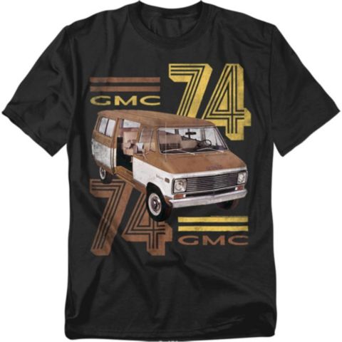 Мужская футболка Logovision GMC 74, цвет: Чёрный