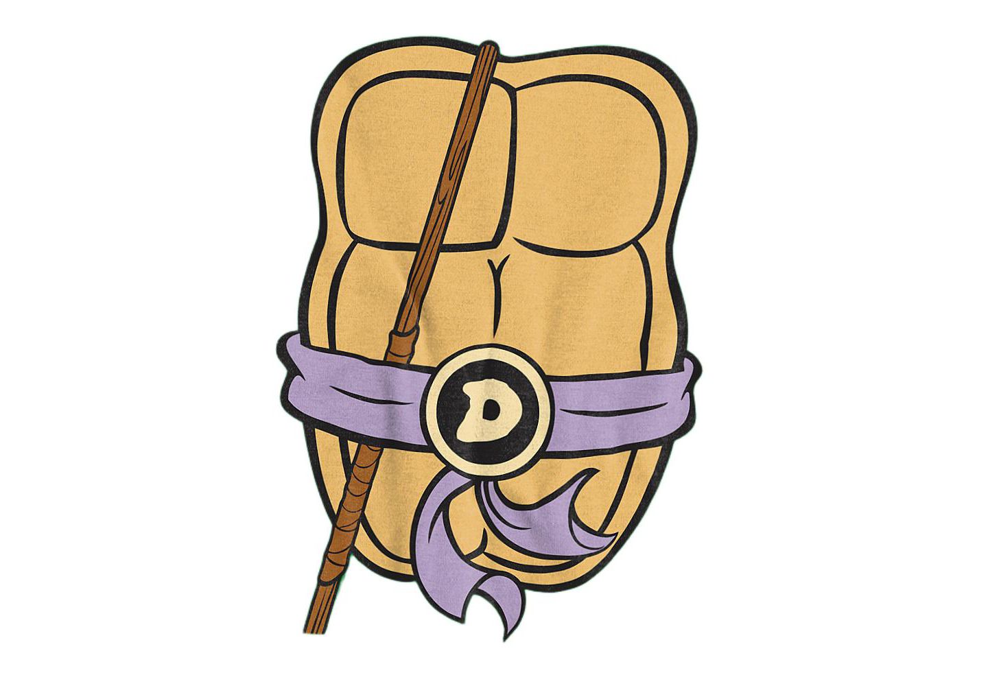 Мужская футболка Teenage Mutant Ninja Turtles Donatello Shell, цвет: Зелёный — фото 3