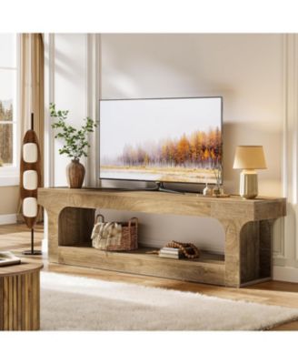 63-Inch TV Stand for 55/60/65/75-Inch TVs, Farmhouse TV Console, Entertainment Center Television Stand