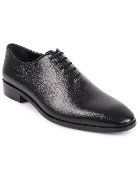 Мужские туфли VELLAPAIS Newark Wholecut Oxford Lace-Up Dress Shoes, цвет: Чёрный