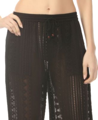 Women's Crochet Pull-On Cover-Up Pants