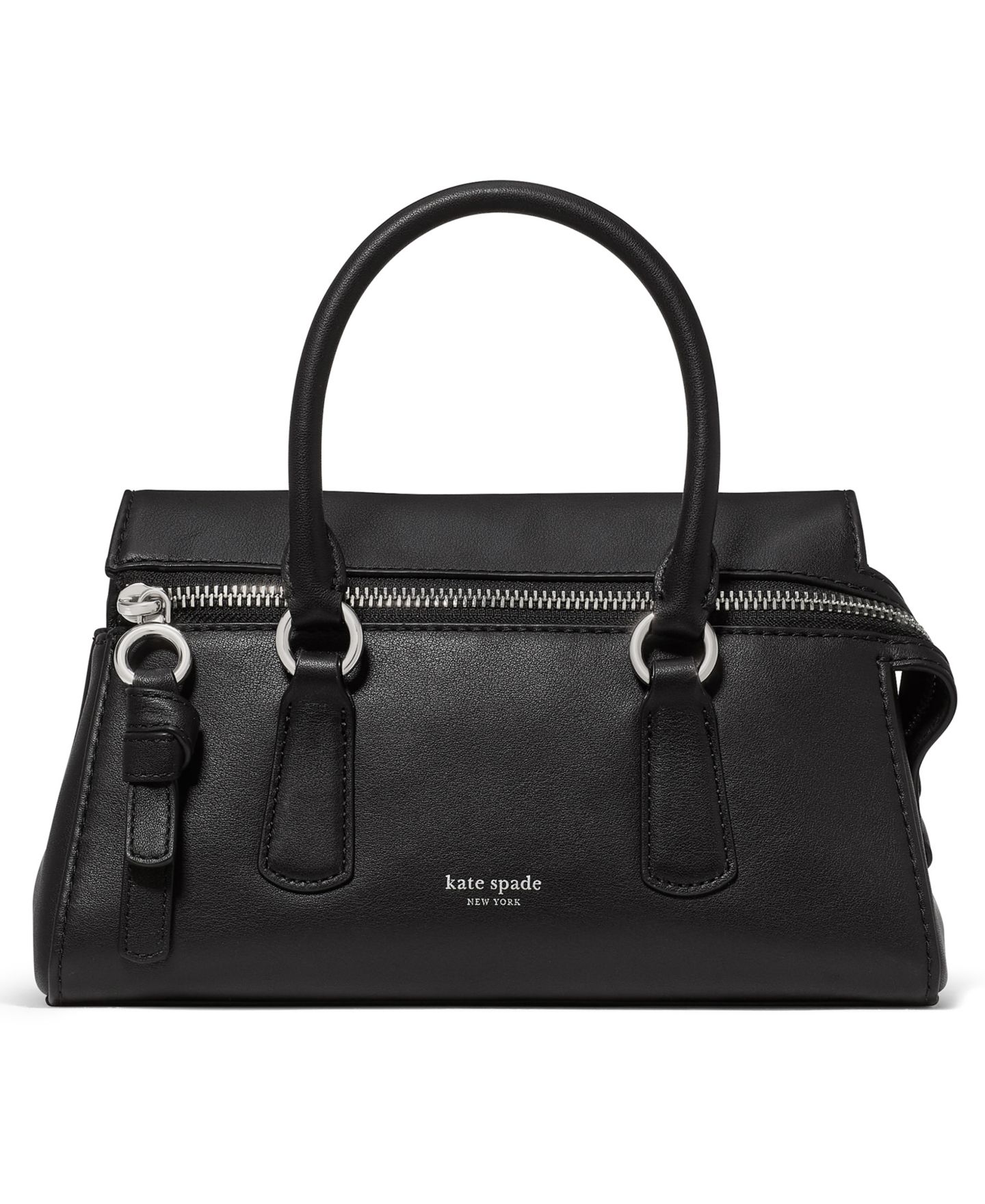 Женская сумка kate spade new york Bond Mini Smooth Leather Satchel, цвет: Чёрный — фото 1
