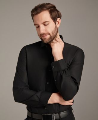 Men's Diamond Dobby Spread Collar Dress Shirt