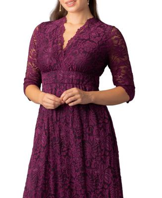 Women's Maria Lace A-Line Evening Gown with Pockets