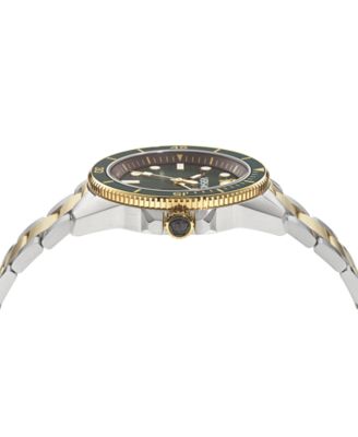 Men's Greca Force Two Tone Bracelet Watch, 42mm