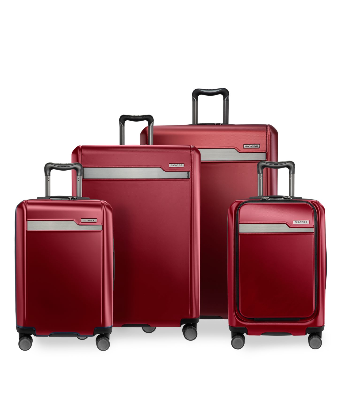 Чемодан Ricardo Palm Springs Collection Carry-On Spinner, цвет: Малиновый красный — фото 19