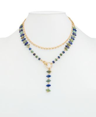 Gold-Tone Plated Convertible Necklace