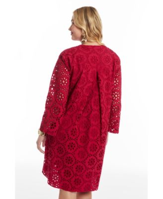 Women's Eyelet Shirtdress