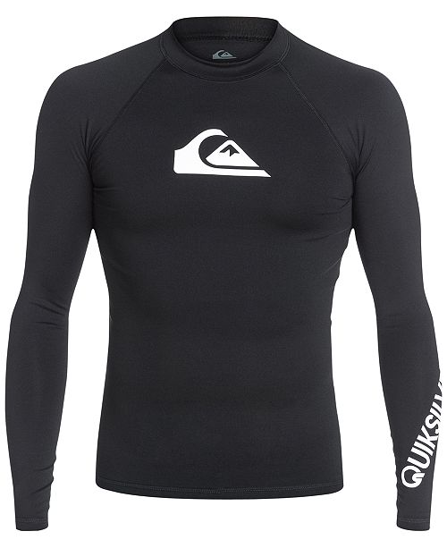 Quiksilver Men's All Time LongSleeve Rash Guard & Reviews Swimwear