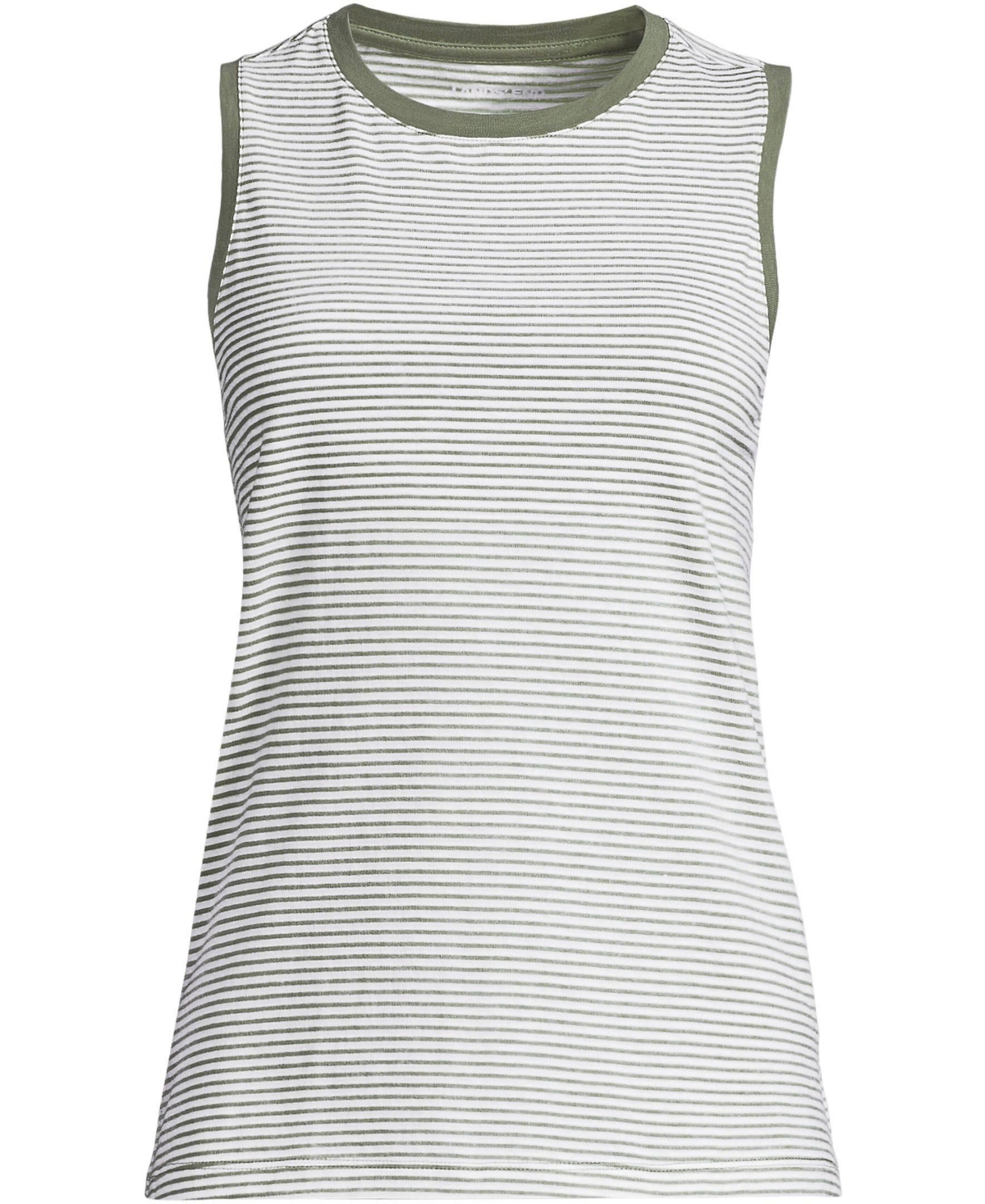 Lands' End Women's Supima Cotton Crew Neck Tank
