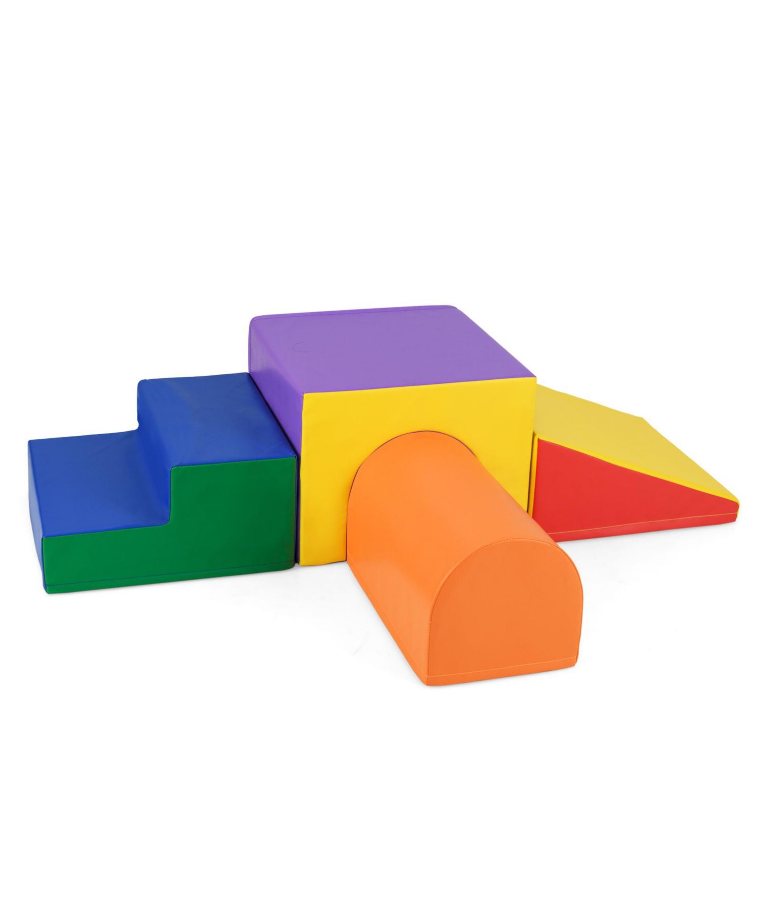Foam Climb and Crawl Play Set with Soft Blocks for Infants & Toddlers