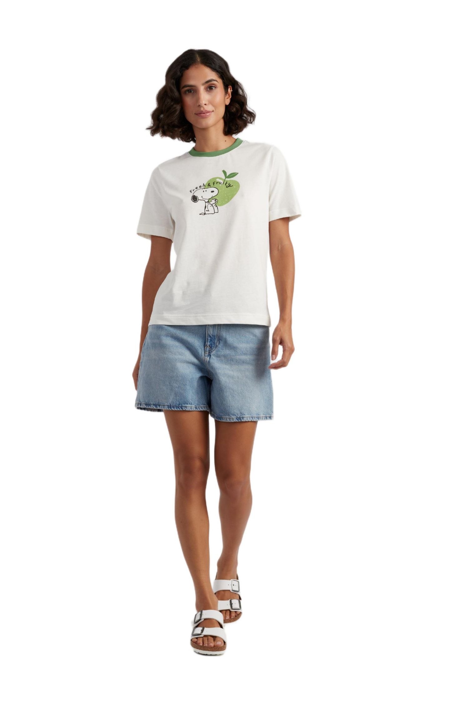 Women's Chinti and Parker Snoopy Apple T-Shirt