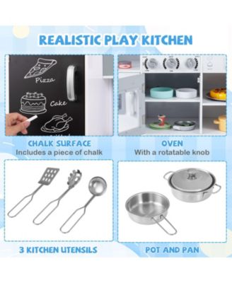 Pretend Play Kitchen for Kids with Realistic Sounds & Lights for Fun Learning