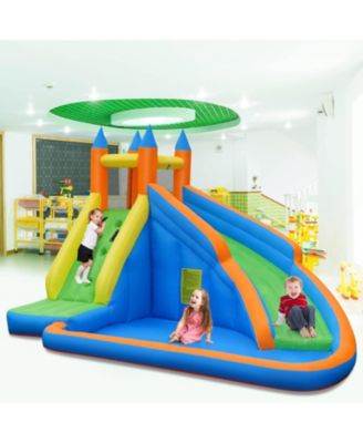 Kids Inflatable Water Slide Bounce House with Carry Bag, 480W Blower Included