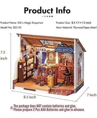 DIY Miniature Dollhouse Kit Tiny House DIY Kit 1:20 Miniature House Miniature Hobbies for Christmas Decorations Gifts Book Nook Kits