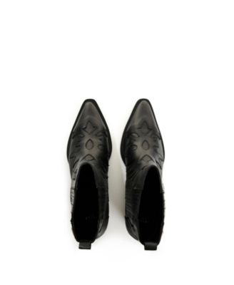 Women's Leather Western Ankle Boots