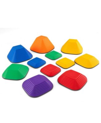 11-Piece Kids Stepping Stone Square Stackable Set for Indoor & Outdoor Fun