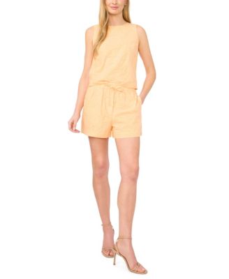 Women's Boxy Sleeveless Textured Top