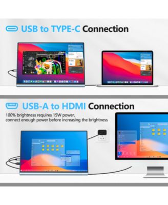 2.5K 144Hz Gaming Portable Monitor V1 Pro, 16-inch HDR IPS with FreeSync