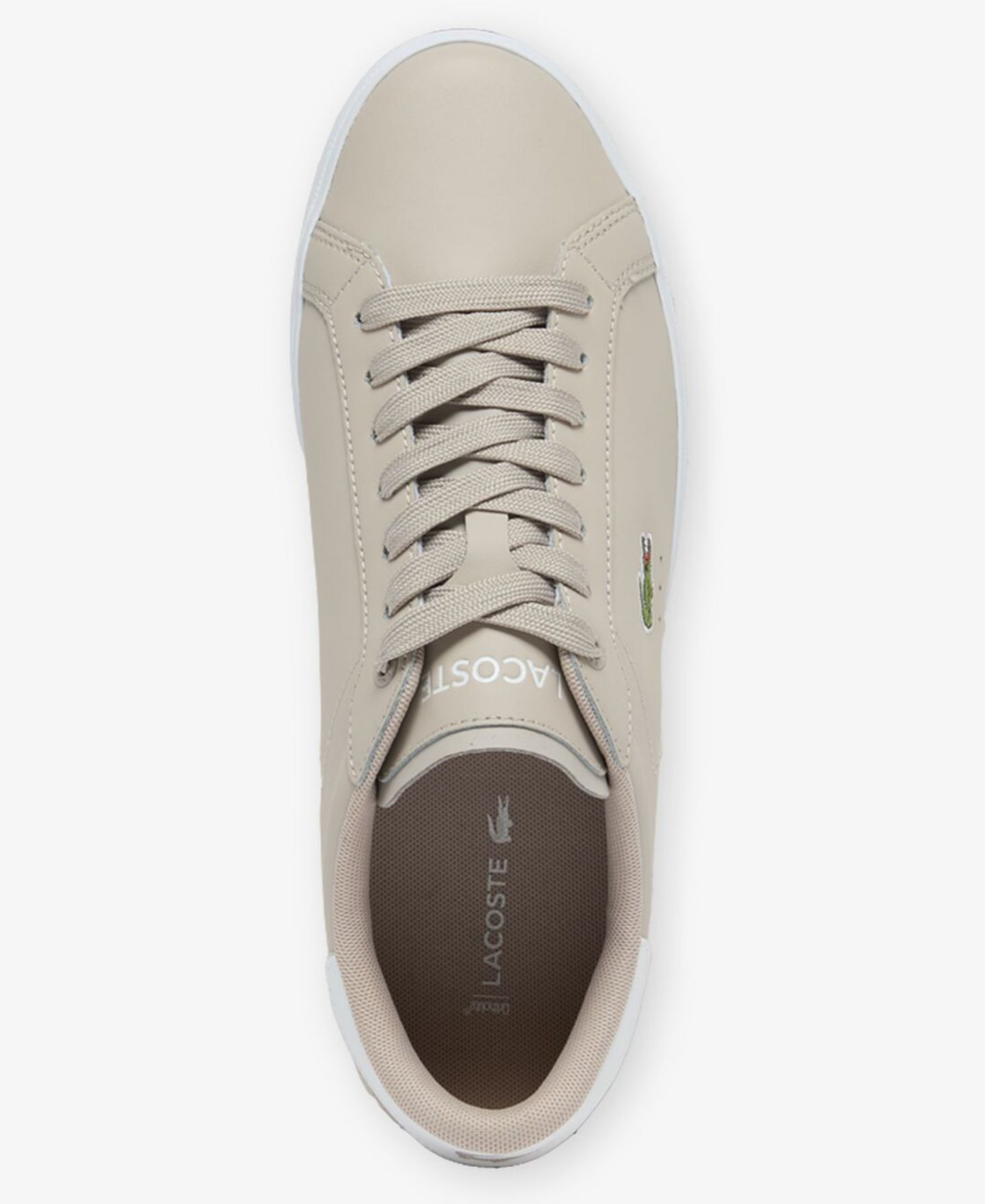 Мужские кроссовки Lacoste Carnaby Set, цвет: Бежевый / Белый — фото 4