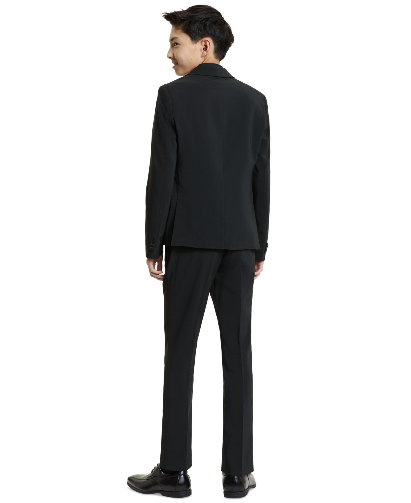 Комплект Kenneth Cole Reaction Slim-Fit Stretch Jacket and Pants, 2-Piece Set для мальчиков, цвет: Чёрный — фото 7