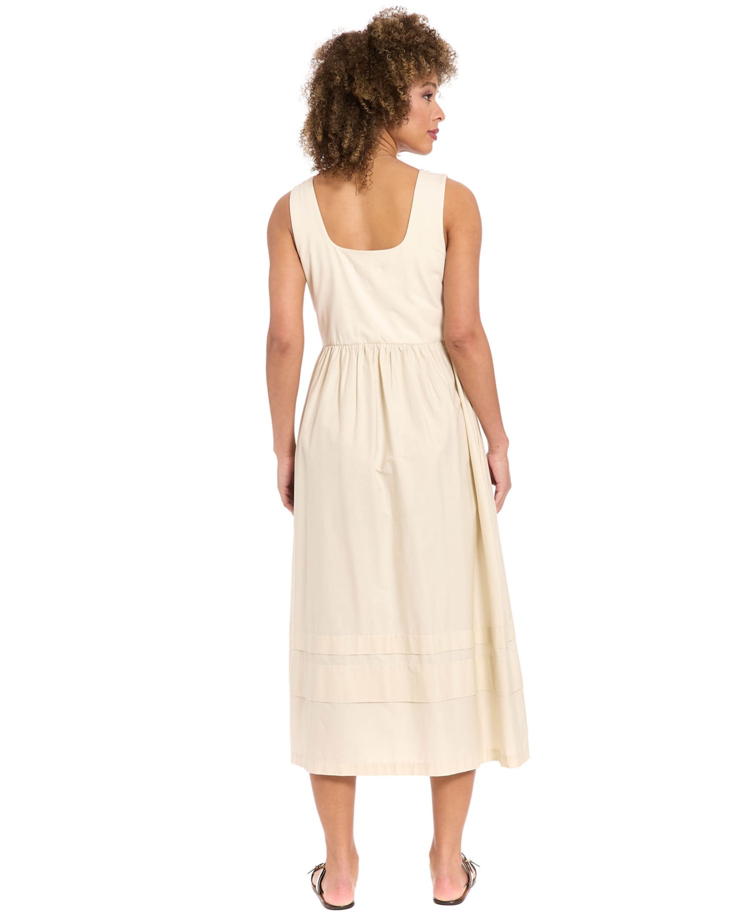 Women's Square Neck Midi Dress