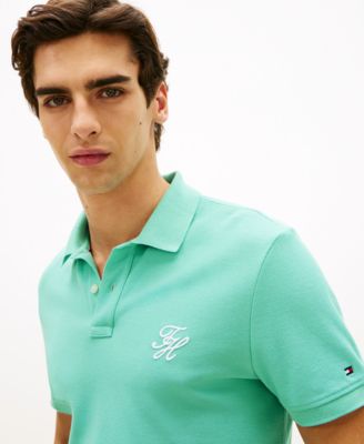 Men's Short-Sleeve Script Logo Polo Shirt