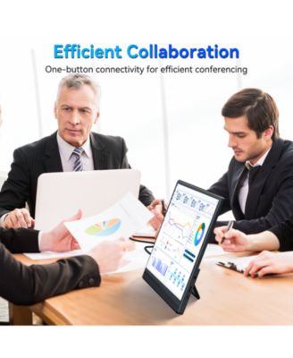 LTMATE Portable Monitor 15.6-inch, 1080P USB-C HDMI Ultra-Slim Travel Monitor with Kickstand, Eye Care, External Second Screen for Laptop PC MAC Phone