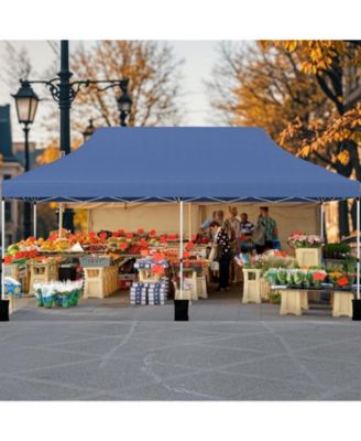 10x20 ft Foldable Pop-Up Canopy Tent with Carry Bag for Outdoor Use